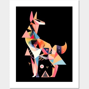 Angular Color Wolf Posters and Art